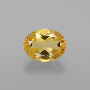 Béryl doré Jaune naturelle Coupe ovale, 1.16 ct, VVS-VS