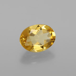 Béryl doré Jaune naturelle Coupe ovale, 1.16 ct, VVS-VS