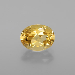 Béryl doré Jaune naturelle Coupe ovale, 1.24 ct, VVS
