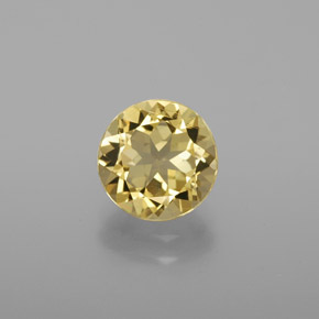 Béryl doré jaune naturelle coupe roude, 1,79 ct, VVS-VS