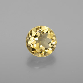 Béryl doré jaune naturelle coupe roude, 1,79 ct, VVS-VS