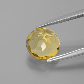 Béryl doré jaune naturelle coupe roude, 1,49 ct, VVS-VS