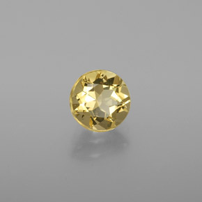 Béryl doré jaune naturelle coupe roude, 1,13 ct, VVS-VS