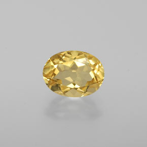 Béryl doré jaune naturelle coupe ovale, 1,15 ct, VVS