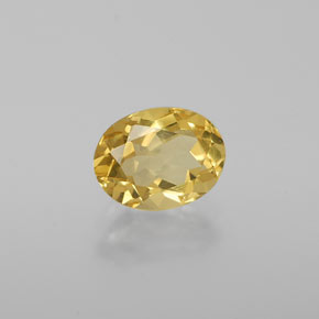 Béryl doré jaune naturelle coupe ovale, 1,15 ct, VVS