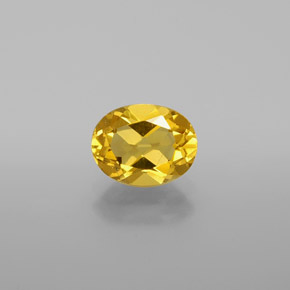 Béryl doré Jaune naturelle Coupe ovale, 1.29 ct, VVS-VS
