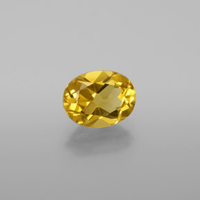 Béryl doré Jaune naturelle Coupe ovale, 1.29 ct, VVS-VS