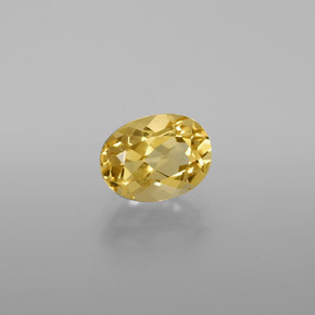 Béryl doré Jaune naturelle Coupe ovale, 1.36 ct, VVS-VS