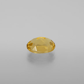 Béryl doré jaune naturelle coupe ovale, 1,19 ct, VVS-VS