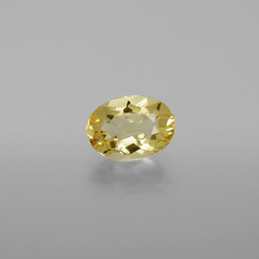 Béryl doré Jaune naturelle Coupe ovale, 0.91 ct, VVS