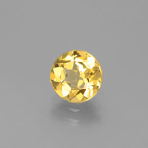 Béryl doré jaune naturelle coupe roude, 1,21 ct, VVS