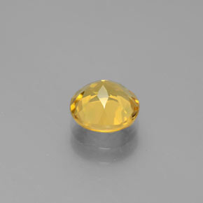 Béryl doré jaune naturelle coupe roude, 1,21 ct, VVS