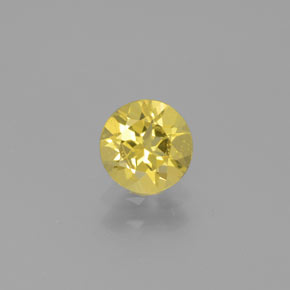 Béryl doré Jaune naturelle Coupe roude, 0.61 ct, VS