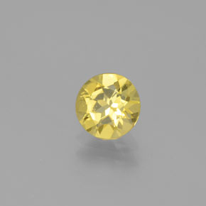 Béryl doré Jaune naturelle Coupe roude, 0.61 ct, VS