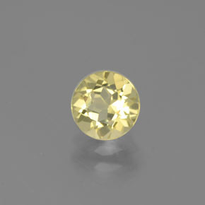 Béryl doré Jaune naturelle Coupe roude, 0.74 ct, VVS-VS