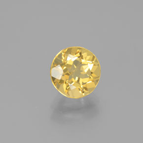 Béryl doré jaune naturelle coupe roude, 1,39 ct, VVS-VS
