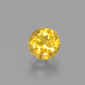 Béryl doré jaune naturelle coupe roude, 0,82 ct, VS