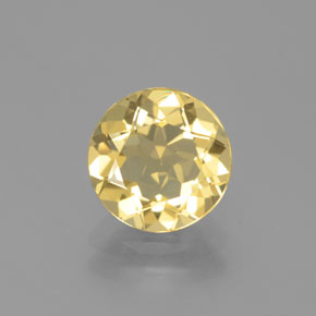 Béryl doré jaune naturelle coupe roude, 1,70 ct, VVS-VS
