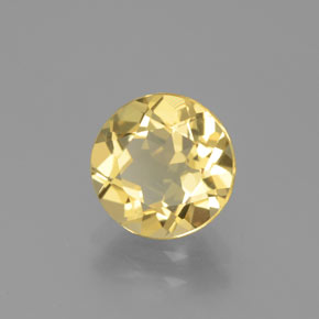 Béryl doré jaune naturelle coupe roude, 1,70 ct, VVS-VS