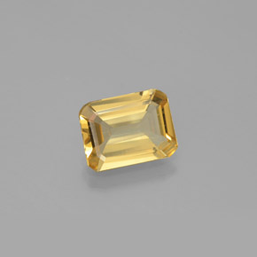 Béryl doré jaune naturelle taille émeraude, 2,11 ct, VS