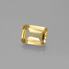 Béryl doré jaune naturelle taille émeraude, 2,11 ct, VS