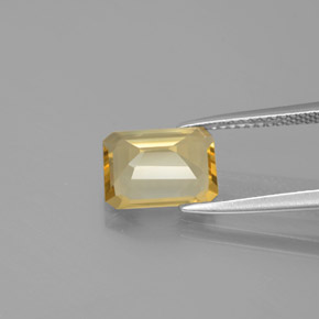 Béryl doré jaune naturelle taille émeraude, 2,11 ct, VS