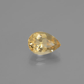 Béryl doré jaune naturelle en forme de poire, 1,93 ct, VVS-VS