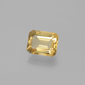 Béryl doré jaune naturelle taille émeraude, 2,24 ct, VVS-VS