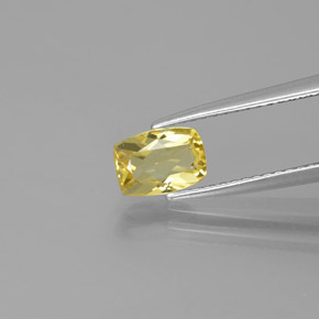 Béryl doré jaune naturelle forme fantaisie, 0,74 ct, VVS-VS