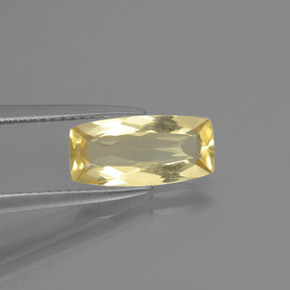 Béryl doré jaune naturelle coupe coussin, 1,75 ct, VS