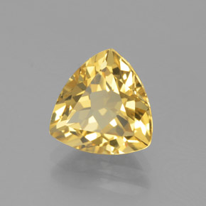 Béryl doré jaune naturelle trillion, 2,23 ct, VS