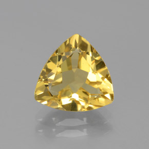 Béryl doré jaune naturelle trillion, 2,67 ct, VVS-VS