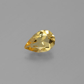 Béryl doré jaune naturelle en forme de poire, 0,97 ct, VVS-VS