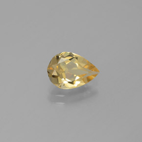 Béryl doré jaune naturelle en forme de poire, 1,02 ct, VVS-VS