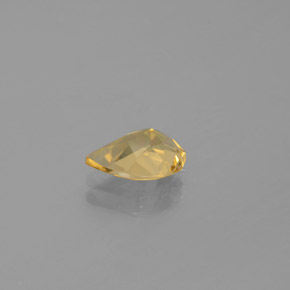 Béryl doré jaune naturelle en forme de poire, 1,02 ct, VVS-VS