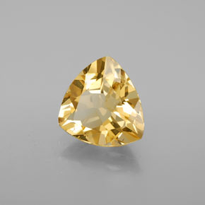 Béryl doré jaune naturelle trillion, 3,44 ct, VS