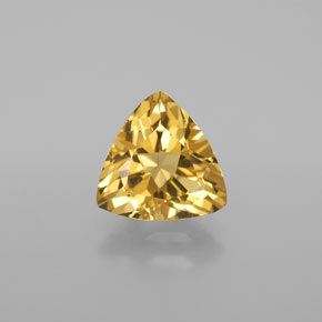Béryl doré jaune naturelle trillion, 2,83 ct, VVS-VS