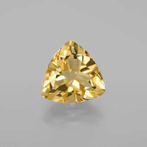 Béryl doré jaune naturelle trillion, 2,96 ct, VVS