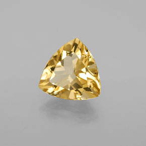 Béryl doré jaune naturelle trillion, 2,96 ct, VVS