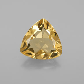 Béryl doré jaune naturelle trillion, 3,37 ct, VVS-VS
