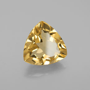 Béryl doré jaune naturelle trillion, 3,37 ct, VVS-VS