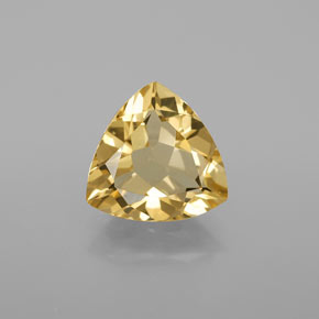 Béryl doré jaune naturelle trillion, 2,67 ct, VVS-VS