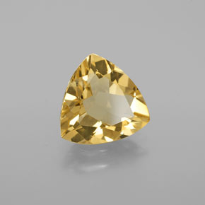 Béryl doré jaune naturelle trillion, 2,67 ct, VVS-VS