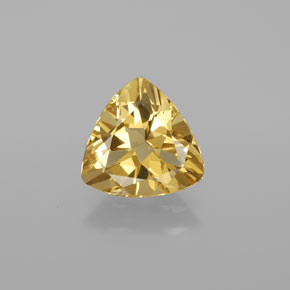Béryl doré jaune naturelle trillion, 2,42 ct, VVS-VS