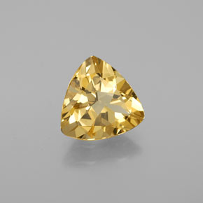 Béryl doré jaune naturelle trillion, 2,42 ct, VVS-VS