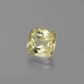Béryl doré jaune naturelle coupe coussin, 2,15 ct, VVS-VS