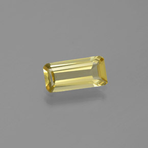 Béryl doré jaune naturelle taille émeraude, 1,06 ct, VVS-VS