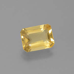 Béryl doré jaune naturelle taille émeraude, 1,47 ct, VS