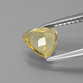 Béryl doré jaune naturelle trillion, 0,86 ct, VVS-VS