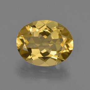 Béryl doré Jaune doré naturelle Coupe ovale, 3.88 ct, VVS